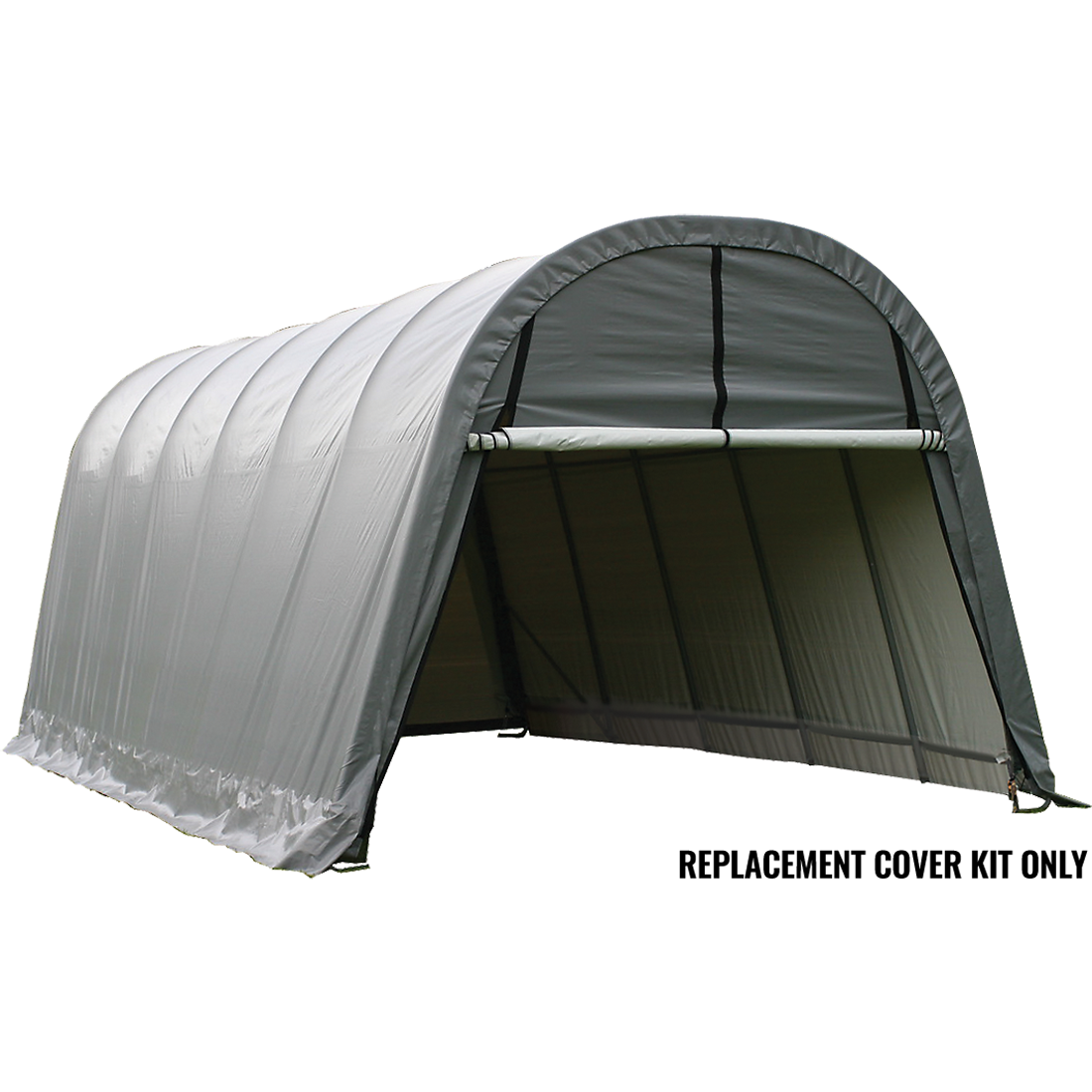 Replacement Cover for the Garage-in-a-Box RoundTop&reg; 12 ft. x 24 ft. x 10 ft. Heavy Duty PVC 14.5 oz. Gray