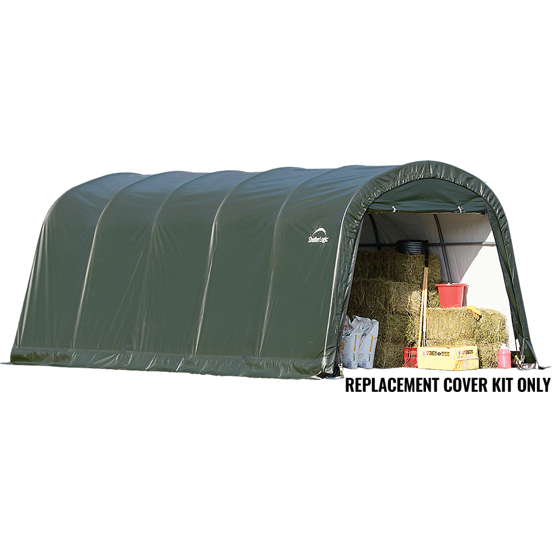 Replacement Cover for the Garage-in-a-Box RoundTop&reg; 12 ft. x 20 ft. x 8 ft. Heavy Duty PVC 14.5 oz. Green