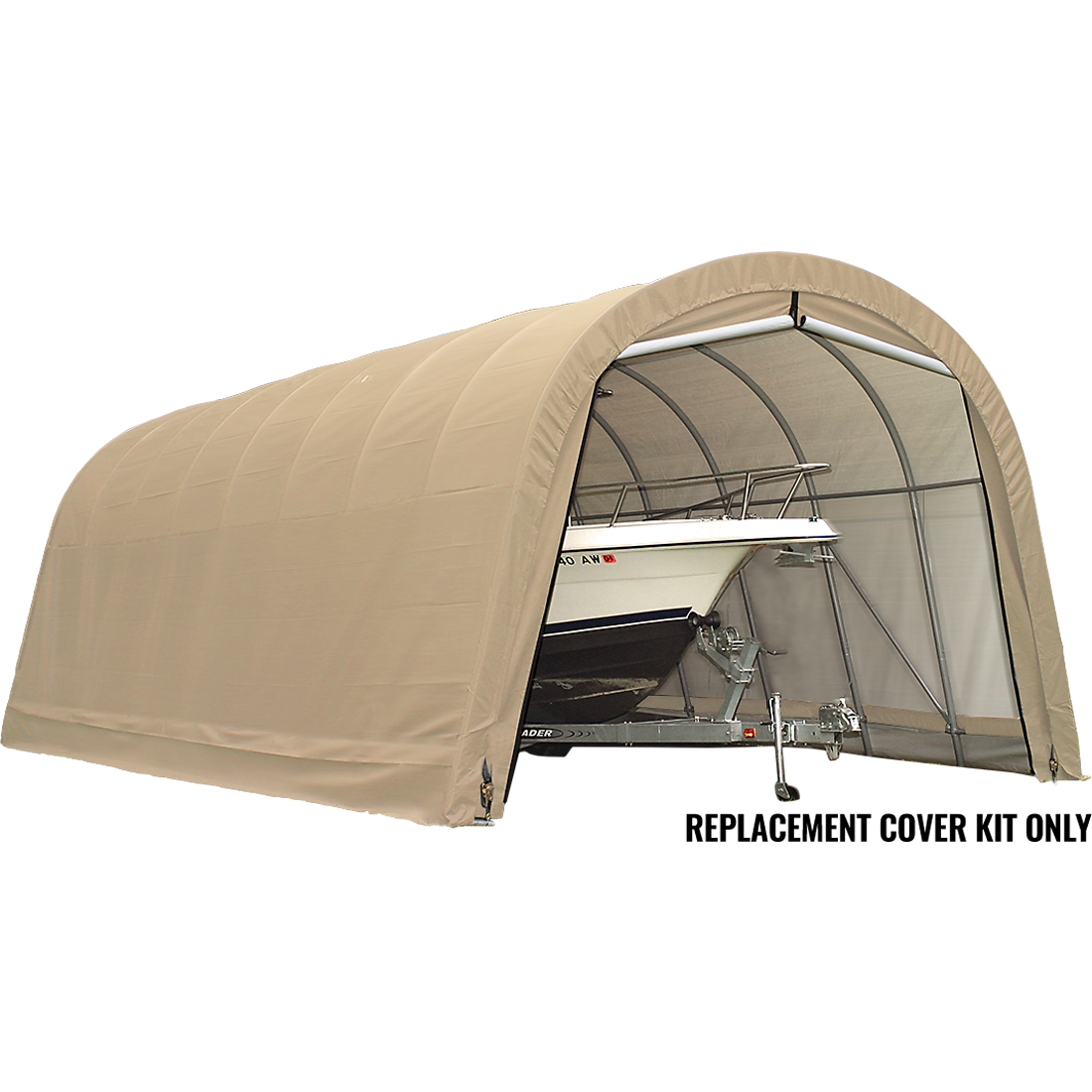 Replacement Cover for the Garage-in-a-Box RoundTop&reg; 14 ft. x 32 ft. x 12 ft. Heavy Duty PVC 14.5 oz. Tan