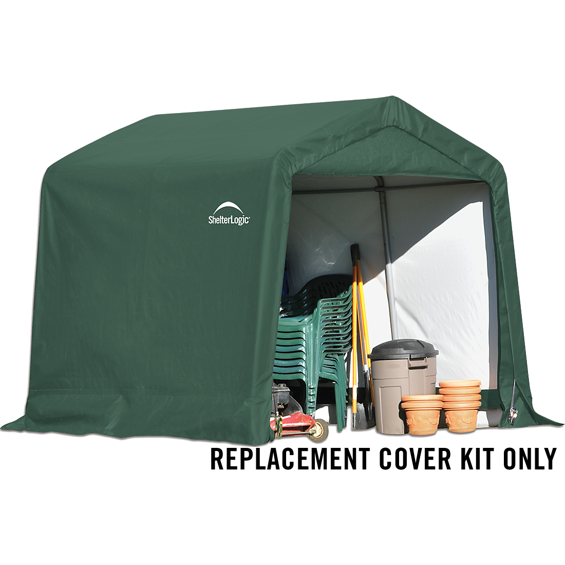 Replacement Cover Kit for the Shed-in-a-Box&reg; 8 ft. x 8 ft. x 7 ft. Heavy Duty PVC 14.5 oz. Green