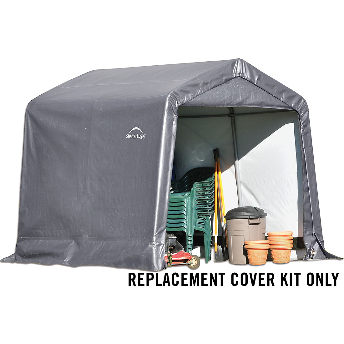 Replacement Cover Kit for the Shed-in-a-Box&reg; 8 ft. x 8 ft. x 7 ft. Heavy Duty PVC 14.5 oz. Gray