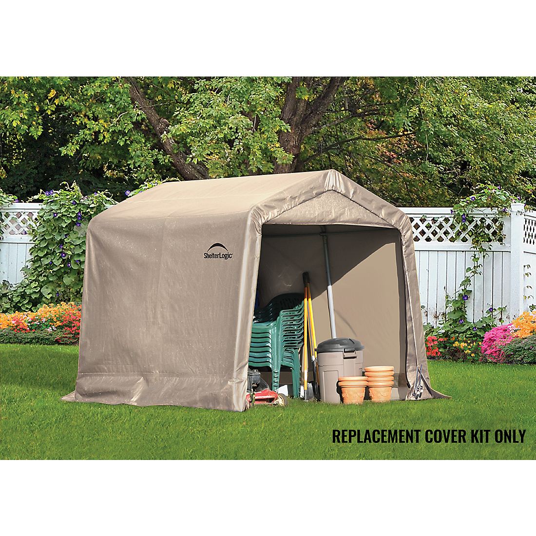 Replacement Cover Kit for the Shed-in-a-Box&reg; 8 ft. x 8 ft. x 7 ft. Heavy Duty PVC 14.5 oz. Tan