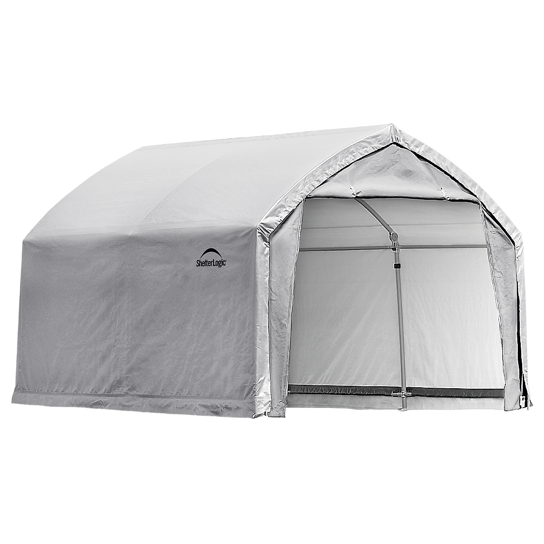 AccelaFrame&trade; Garage, 12 ft. x 10 ft. x 9 ft. Standard PE 9 oz. White