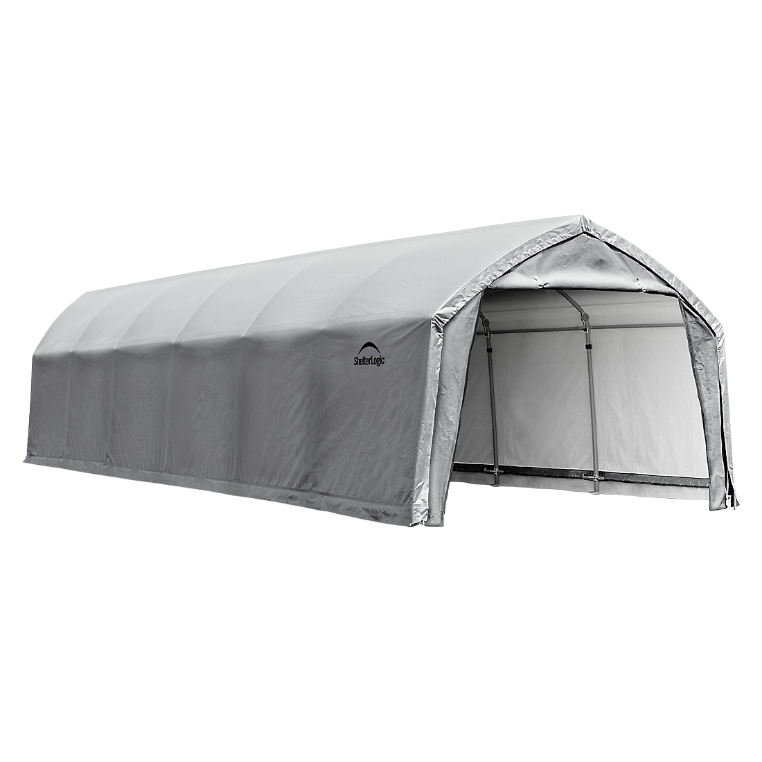 AccelaFrame&trade; Garage, 12 ft. x 30 ft. x 9 ft. Heavy Duty PVC 14.5 oz. White