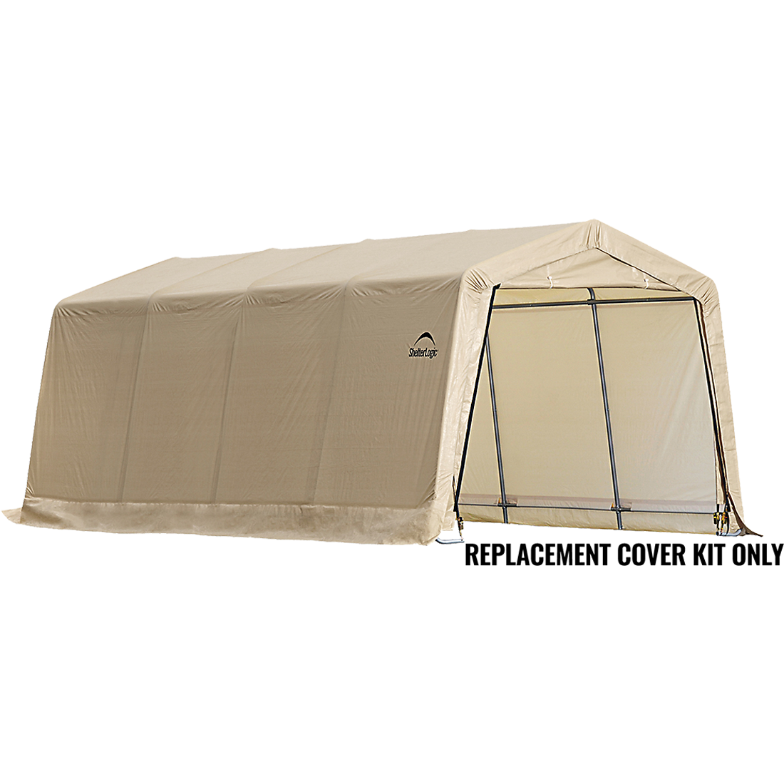 Replacement Cover Kit for the AutoShelter&reg; 10 ft. x 20 ft. x 8 ft. Standard PE 5.5 oz. Sandstone