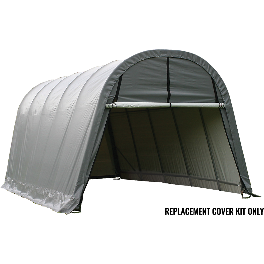 Replacement Cover for the Garage-in-a-Box RoundTop&reg; 12 ft. x 20 ft. x 10 ft. Standard PE 7.5 oz. Gray