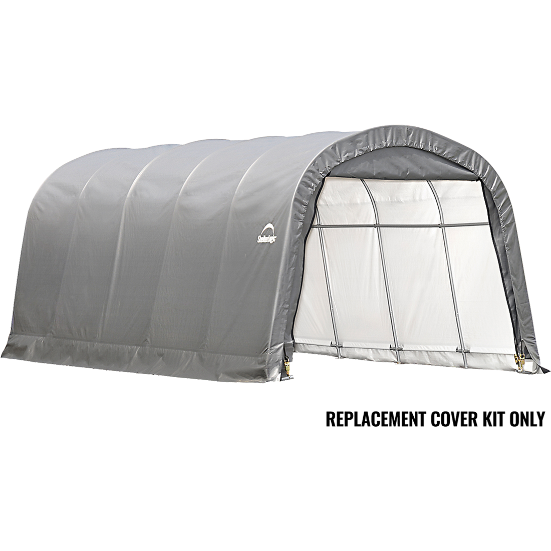 Replacement Cover for the Garage-in-a-Box RoundTop&reg; 12 ft. x 20 ft. x 8 ft. Standard PE 7.5 oz. Gray