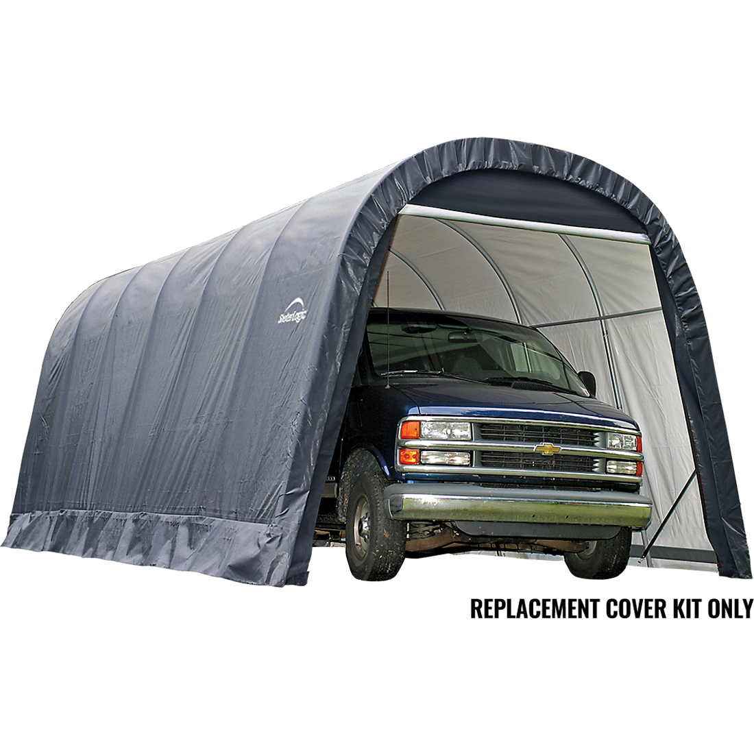 Replacement Cover for the Garage-in-a-Box RoundTop&reg; 15 ft. x 40 ft. x 16 ft. Standard PE 7.5 oz. Gray