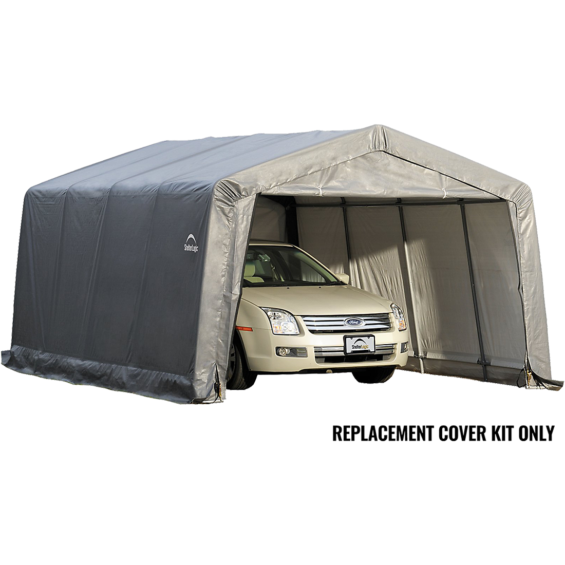 Replacement Cover for the Garage-in-a-Box&reg; 12 ft. x 16 ft. x 8 ft. Standard PE 7.5 oz. Gray