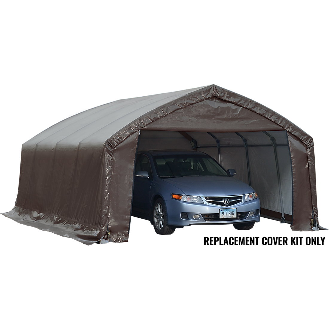 Replacement Cover Kit for the AccelaFrame HD Shelter, 12 ft. x 20 ft. x 9 ft. Standard PE 5.5 oz. Brown