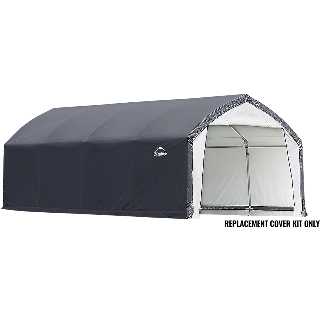 Replacement Cover Kit for the AccelaFrame HD Shelter, 12 ft. x 20 ft. x 9 ft. Standard PE 5.5 oz. Gray/White