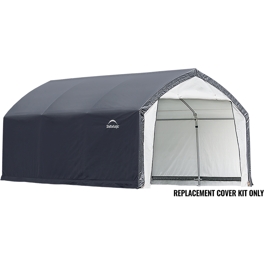 Replacement Cover Kit for the AccelaFrame HD Shelter, 12 ft. x 15 ft. x 9 ft. Standard PE 5.5 oz. Gray/White