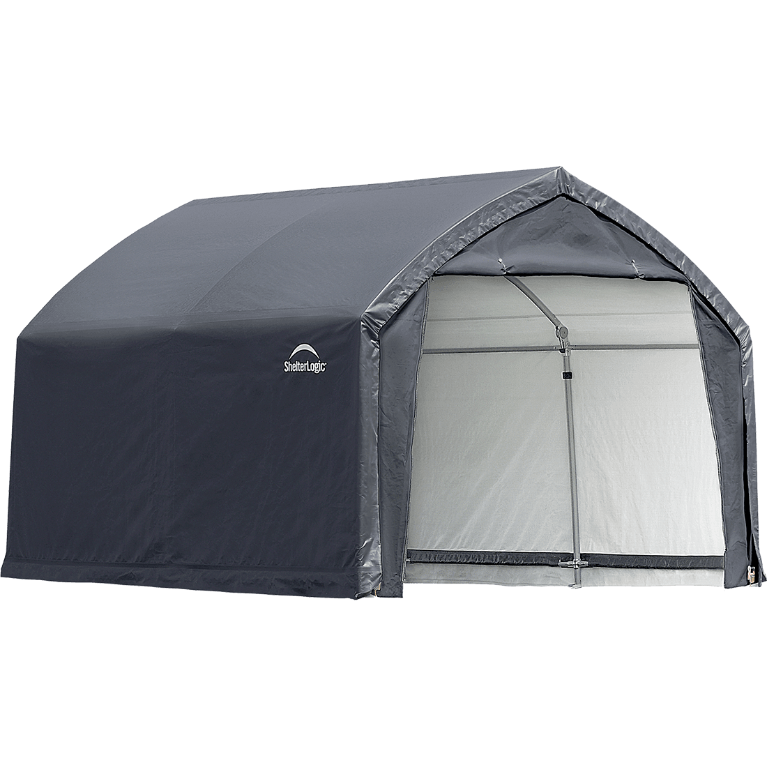 AccelaFrame&trade; Garage, 12 ft. x 10 ft. x 9 ft. Heavy Duty PVC 14.5 oz. Gray