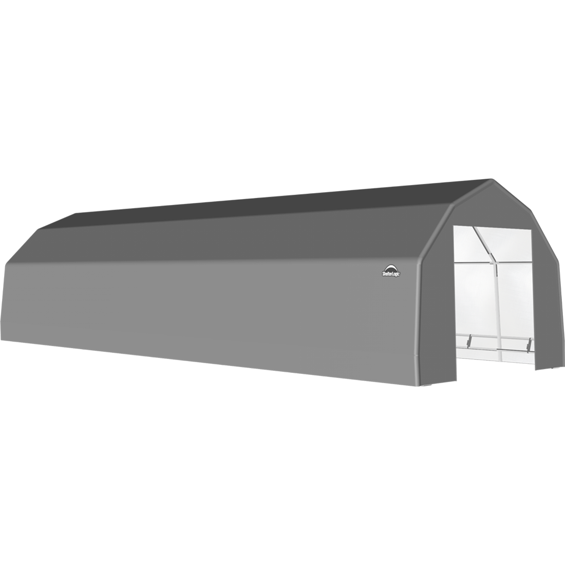 ShelterTech SP Series Barn Shelter, 15 ft. x 32 ft. x 11 ft. Heavy Duty PVC 14.5 oz. Gray