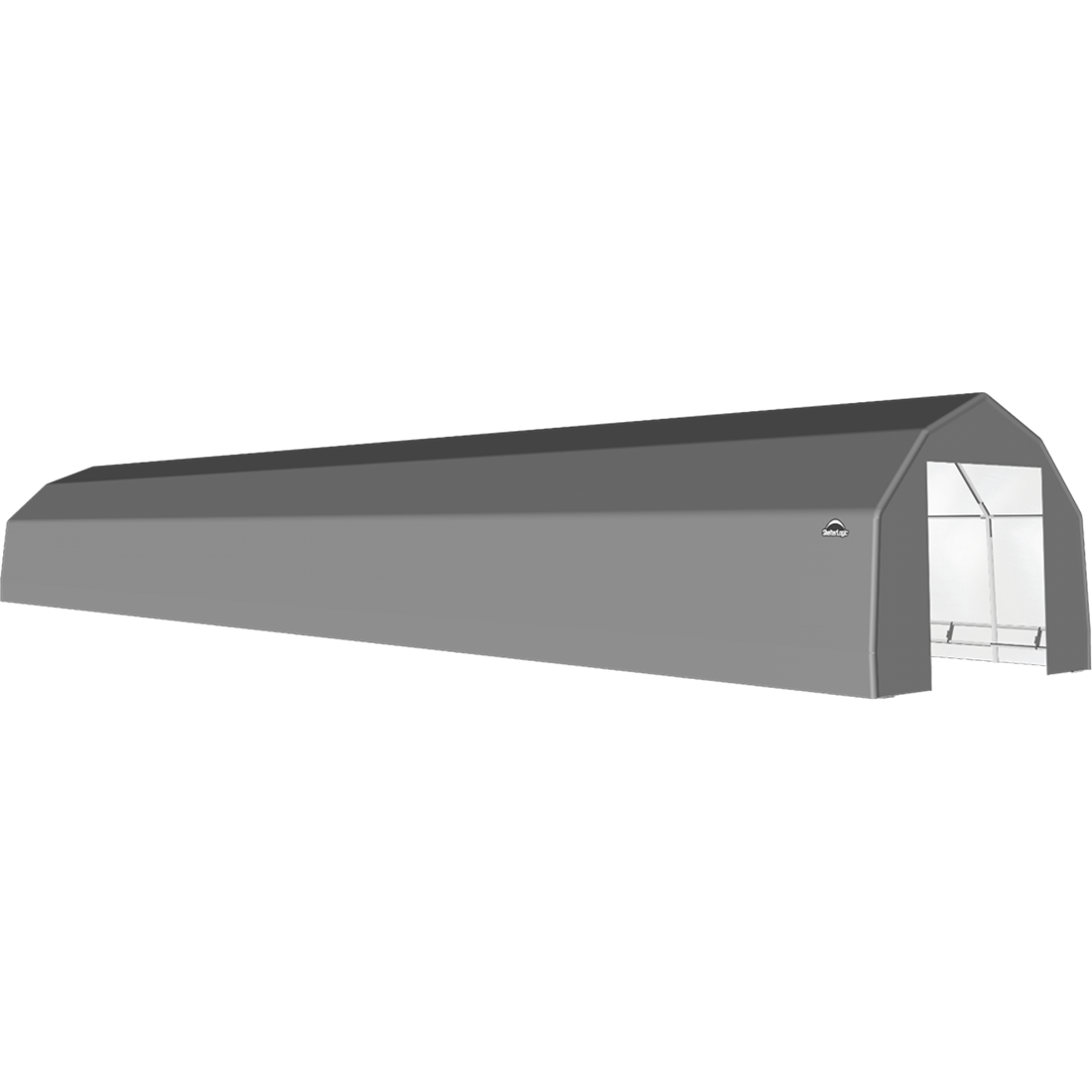 ShelterTech SP Series Barn Shelter, 15 ft. x 72 ft. x 11 ft. Heavy Duty PVC 14.5 oz. Gray