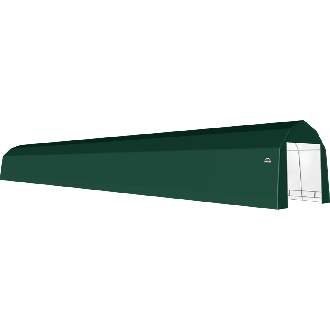ShelterTech SP Series Barn Shelter, 12 ft. x 96 ft. x 11 ft. Heavy Duty PVC 14.5 oz. Green