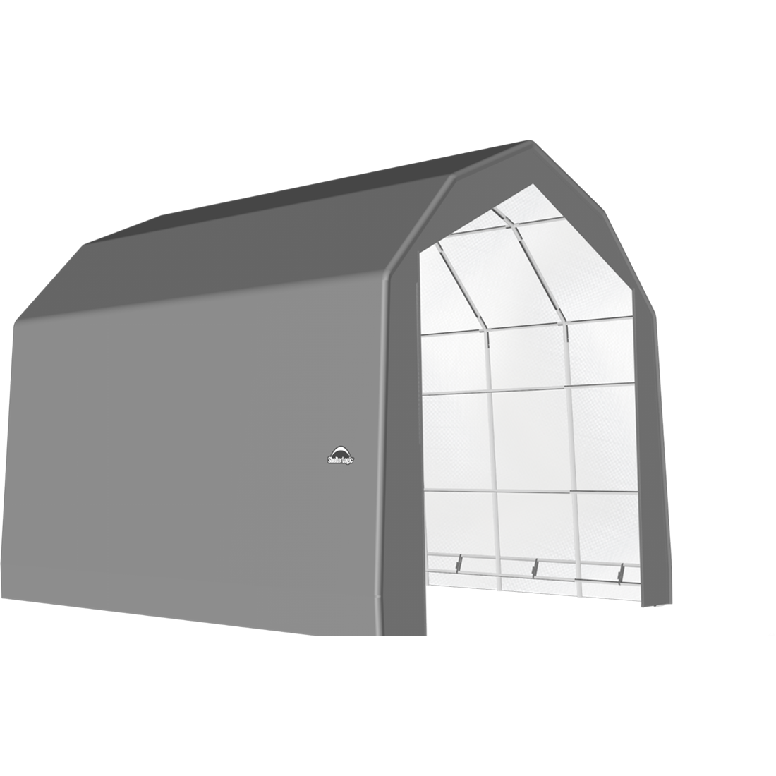 ShelterTech SP Series Barn Shelter, 20 ft. x 20 ft. x 18 ft. Heavy Duty PVC 14.5 oz. Gray