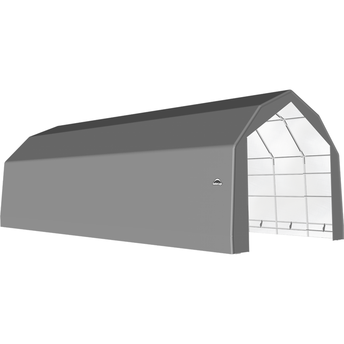 ShelterTech SP Series Barn Shelter, 20 ft. x 44 ft. x 15 ft. Heavy Duty PVC 14.5 oz. Gray