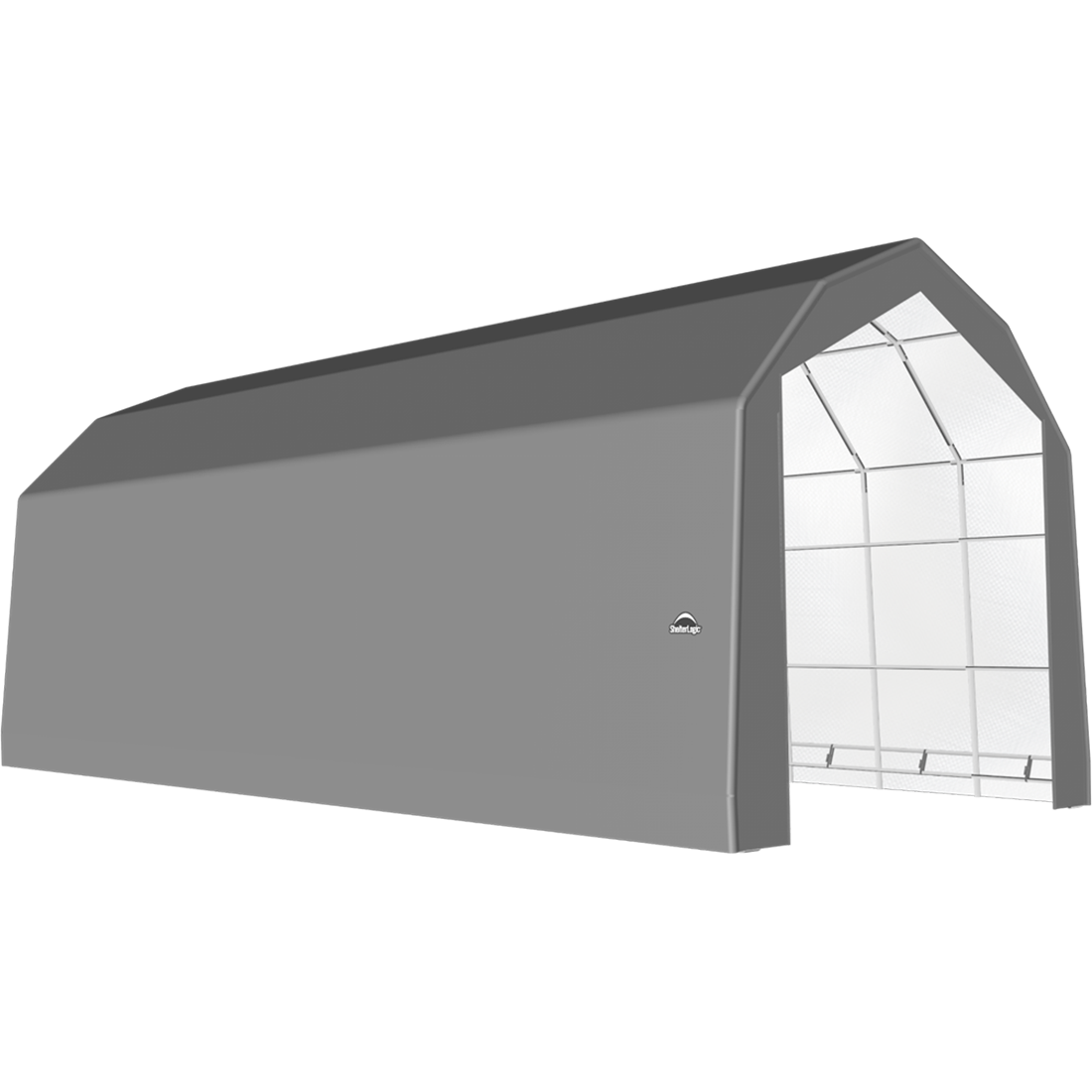 ShelterTech SP Series Barn Shelter, 20 ft. x 44 ft. x 18 ft. Heavy Duty PVC 14.5 oz. Gray