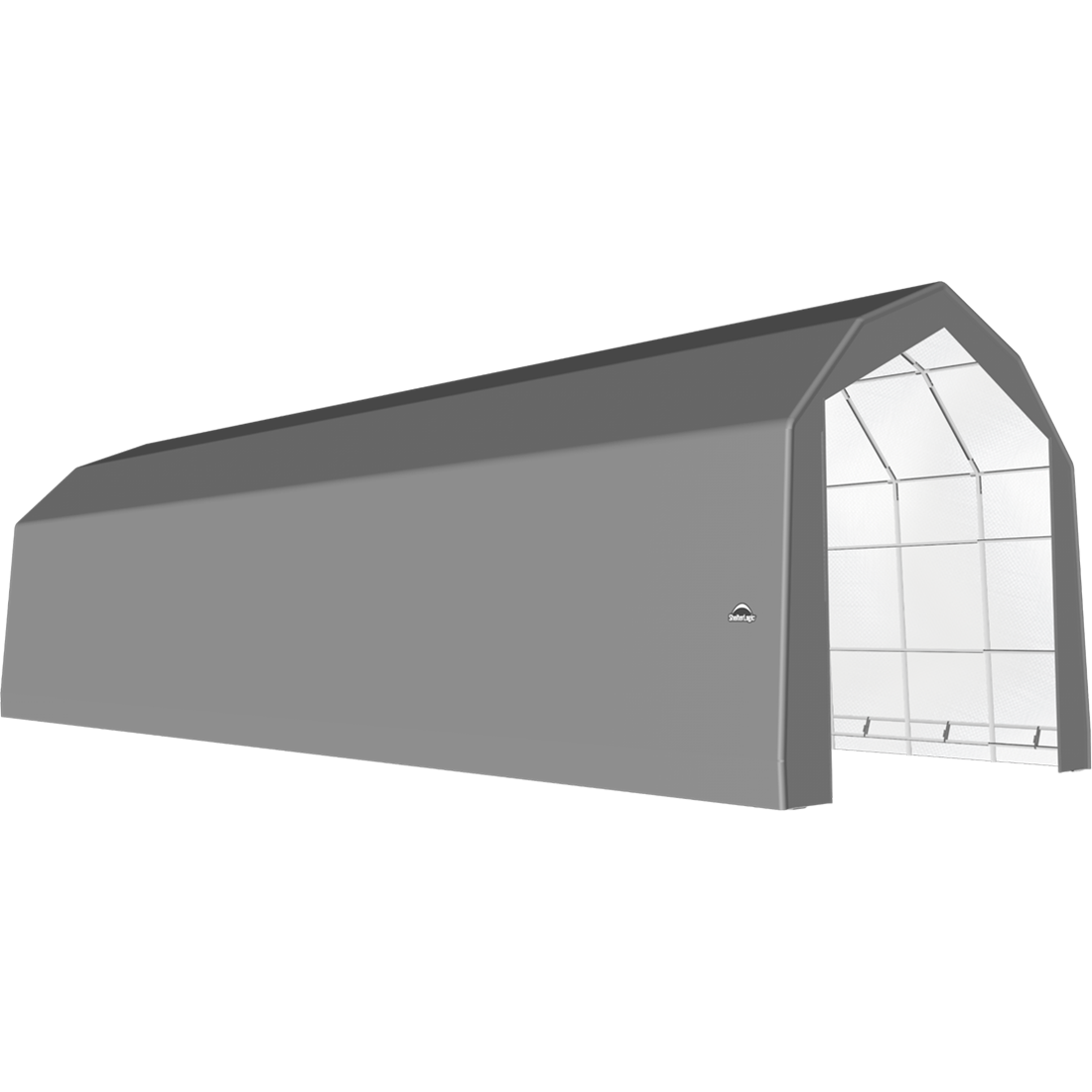 ShelterTech SP Series Barn Shelter, 20 ft. x 52 ft. x 18 ft. Heavy Duty PVC 14.5 oz. Gray