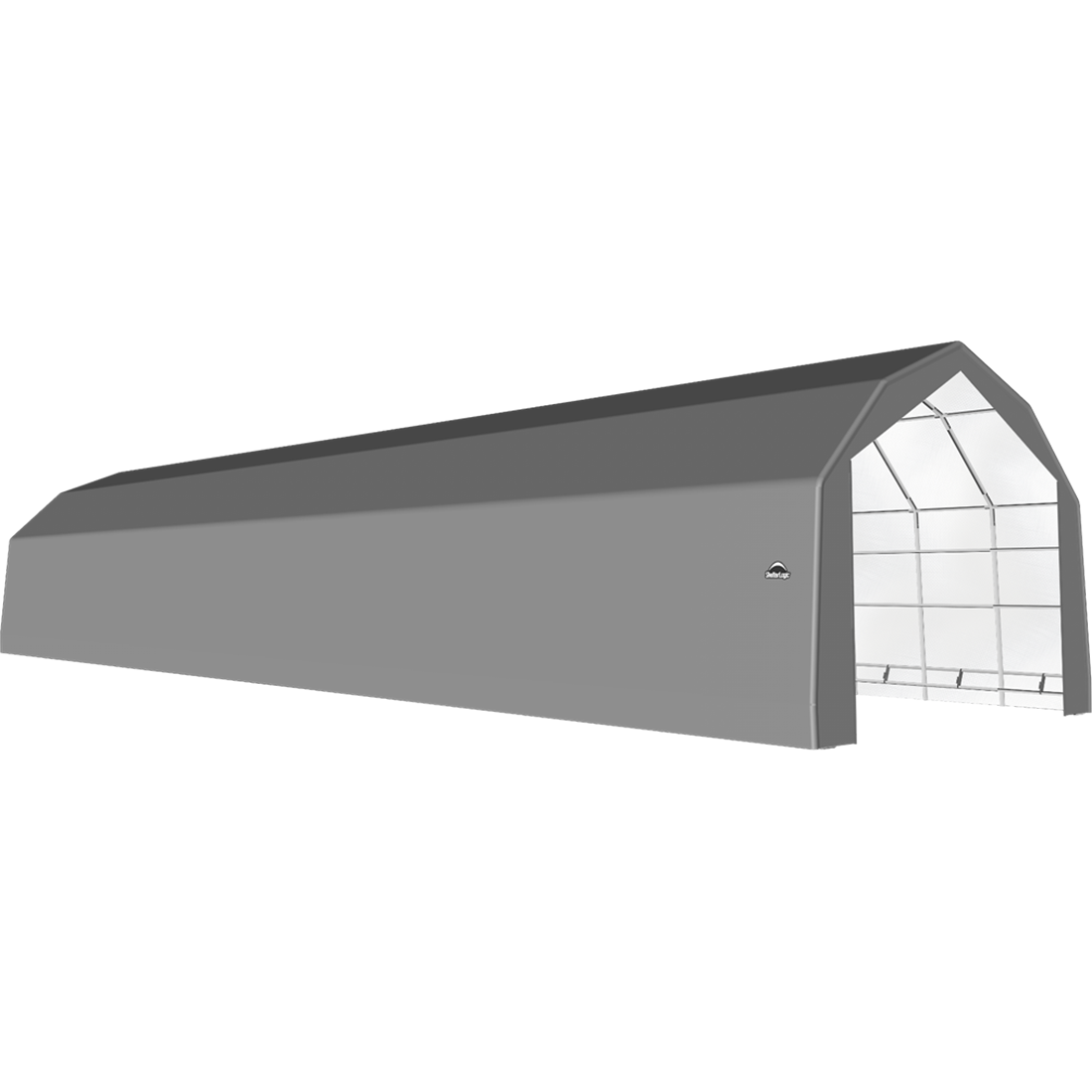 ShelterTech SP Series Barn Shelter, 20 ft. x 76 ft. x 15 ft. Heavy Duty PVC 14.5 oz. Gray