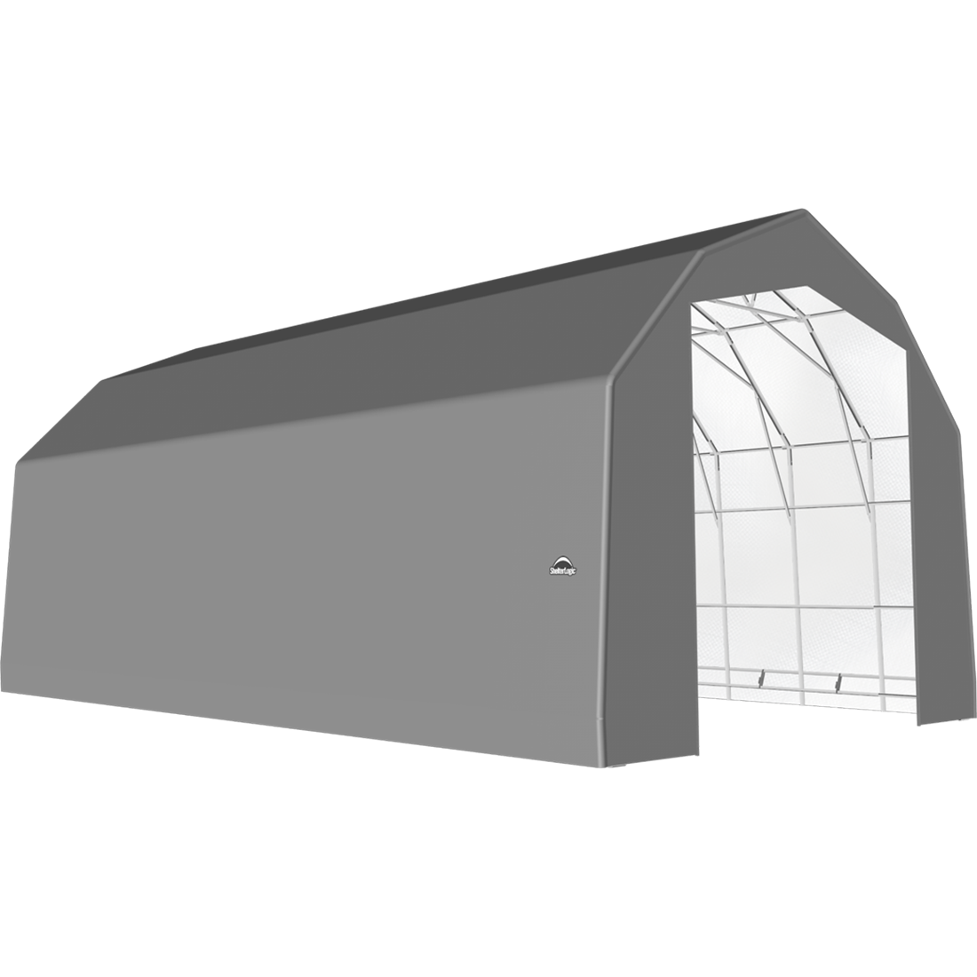 ShelterTech SP Series Barn Shelter, 25 ft. x 40 ft. x 20 ft. Heavy Duty PVC 14.5 oz. Gray