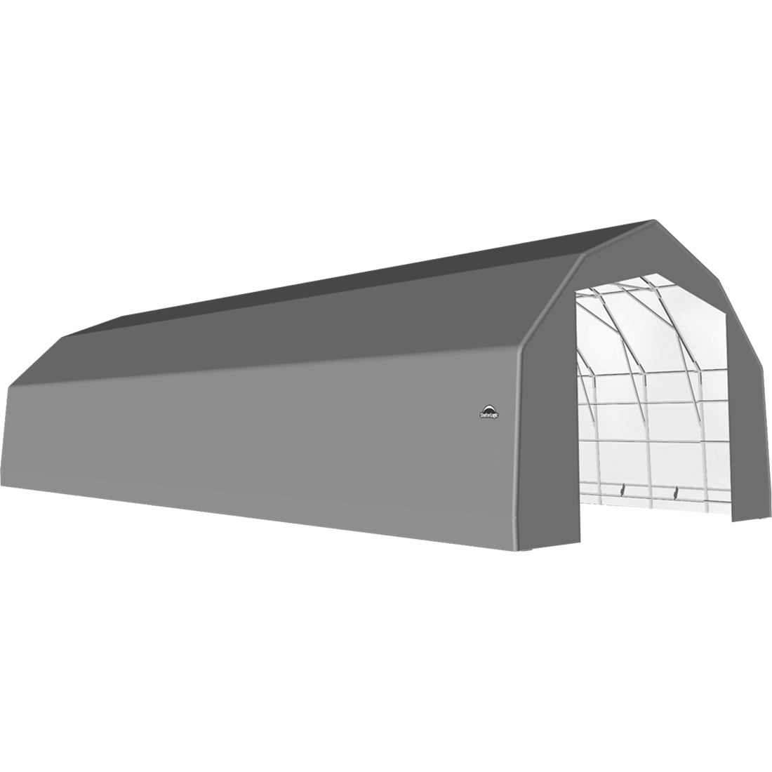 ShelterTech SP Series Barn Shelter, 25 ft. x 60 ft. x 17 ft. Heavy Duty PVC 14.5 oz. Gray