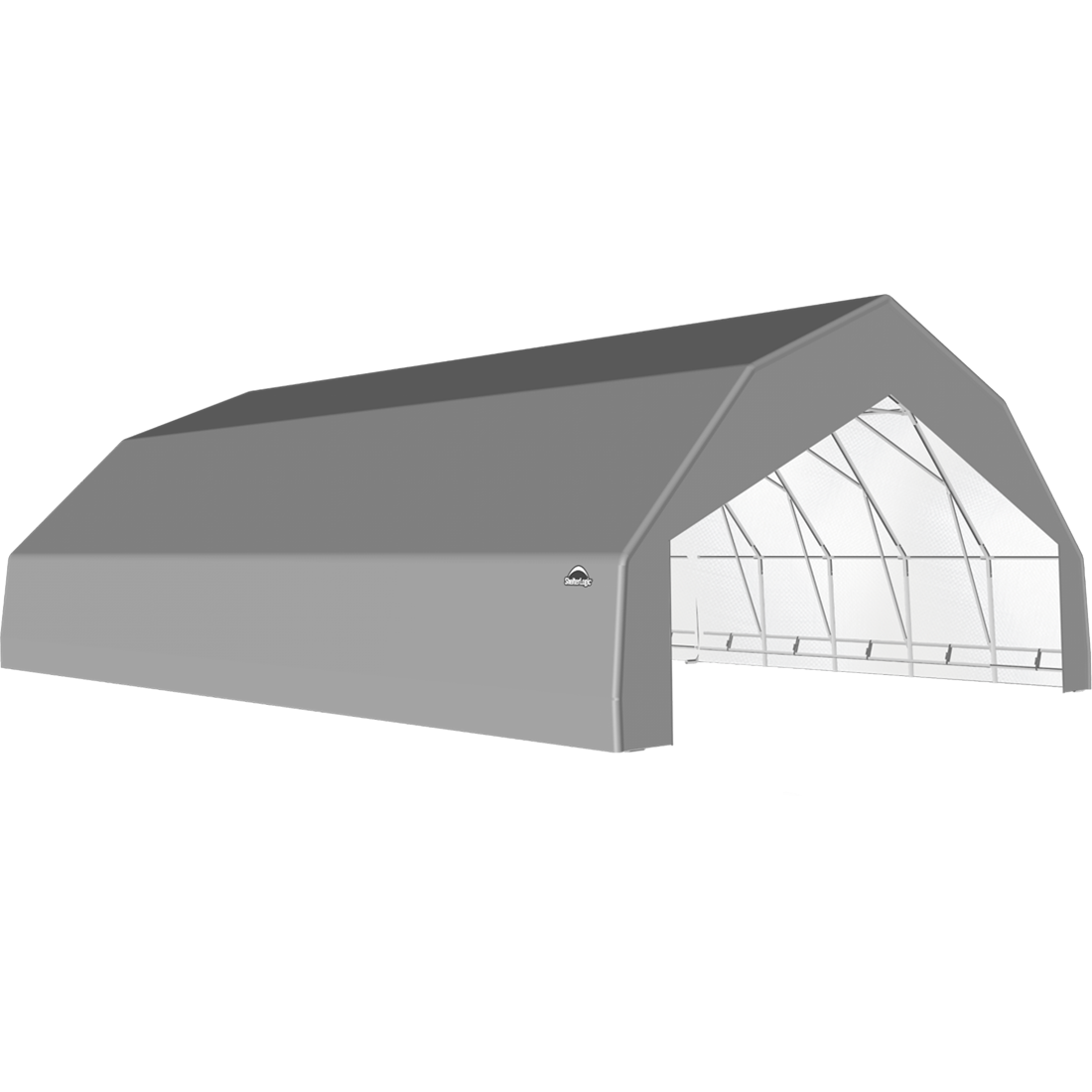 ShelterTech SP Series Barn Shelter, 30 ft. x 40 ft. x 15 ft. Heavy Duty PVC 14.5 oz. Gray
