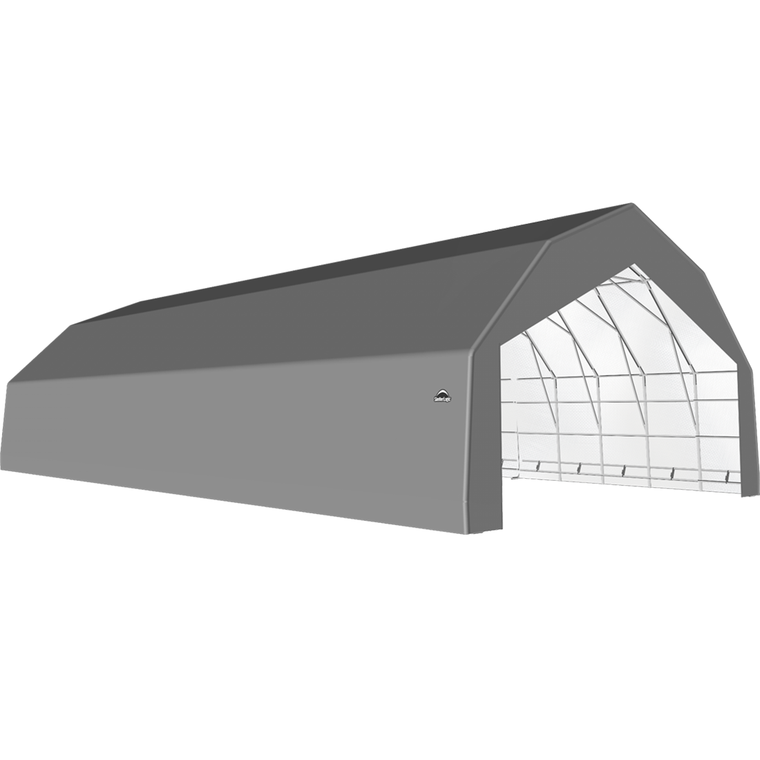 ShelterTech SP Series Barn Shelter, 30 ft. x 60 ft. x 18 ft. Heavy Duty PVC 14.5 oz. Gray