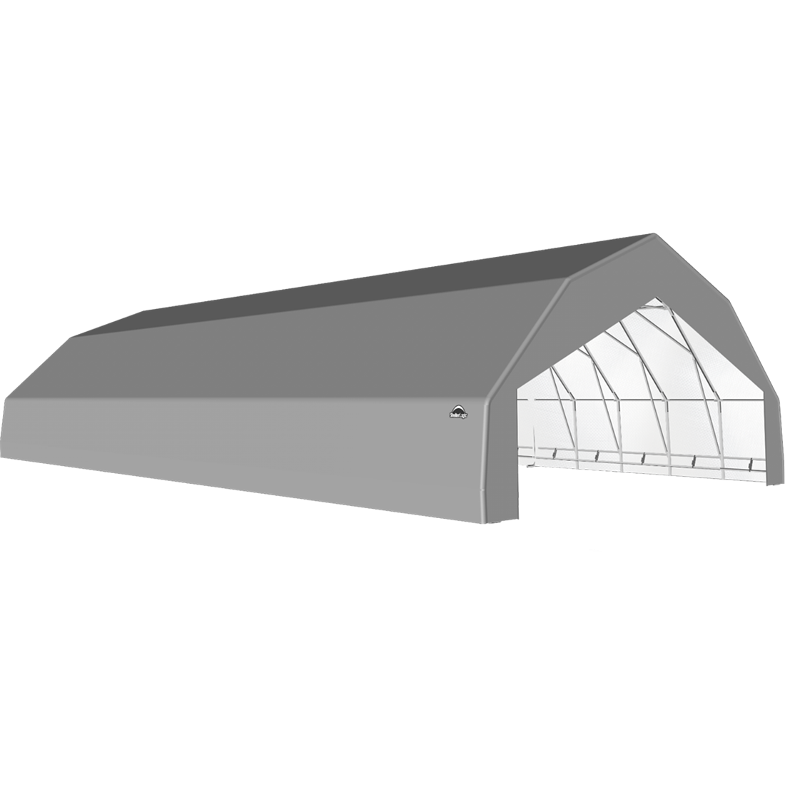 ShelterTech SP Series Barn Shelter, 30 ft. x 68 ft. x 15 ft. Heavy Duty PVC 14.5 oz. Gray