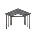 Sojag Samara Carport, 12 ft x 20 ft Dark Grey