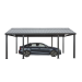 Sojag Samara Carport, 12 ft x 20 ft Dark Grey